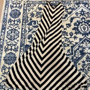Matty M Elegant Black and White Dress